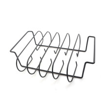 Acessório para grelha e defumador, suporte antiaderente para costelas, ideal para grelhar com perfeição, design compacto que economiza espaço e