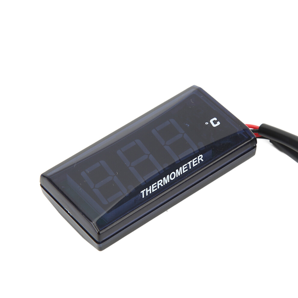 Motorbike Water Temperature Gauge Universal Lcd Dc12v 16Mm Tee Backlight Red 8151380866990