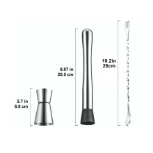 Stainless Steel Crushed Popsicle Mixing Stick Bartender Tool 150g