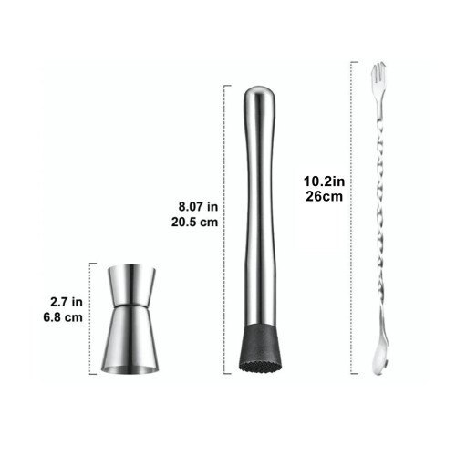 Stainless Steel Crushed Popsicle Mixing Stick Bartender Tool 150g