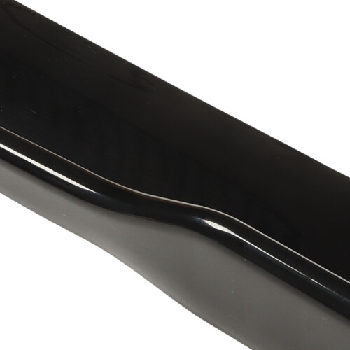 Universal Rear Side Skirt Winglets Bright Black ABS 44.5x10.5cm 2