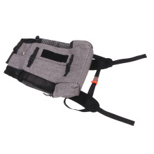 Sac Ă dos porte-chat multi-usage en nylon, avec maille respirante, gris, 1,2 L pour les voyages en plein air