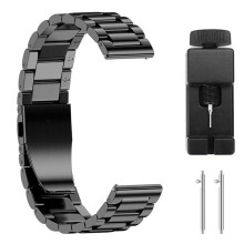 Watch Stainless Steel Strap for Smartwatch Metal Wrist-Black