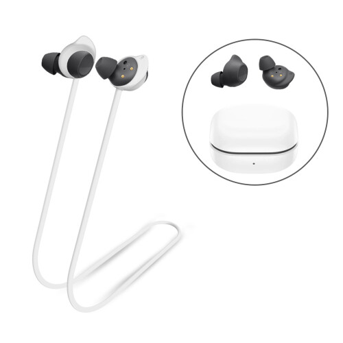 Sangle de cou étanche en Silicone souple, support-Blanc