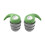 Bouchons d'oreilles en Silicone souple,-L grande taille Vert 1