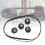 1 jeu de rouleaux de pincement en caoutchouc fiables, roue de 4