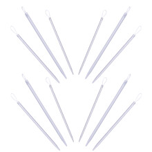 12Stk Stricknadeln Nylon Aluminium Set Silber Ergonomisch