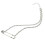 2Pièces Clavicule Argentée Femme 1
