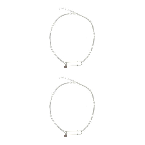 2Pièces Clavicule Argentée Femme 1