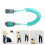 3Pièces Bracelet Élastique Anti- Pour Enfants À Verrou Vert 10