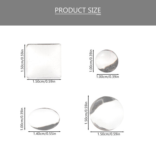 200Pièces Dômes En Verre Multi-Usages Pour Accessoires DIY 2