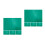8Pièces Matériel De Découpe PVC Vert Double Usage Pour Bricolage 10