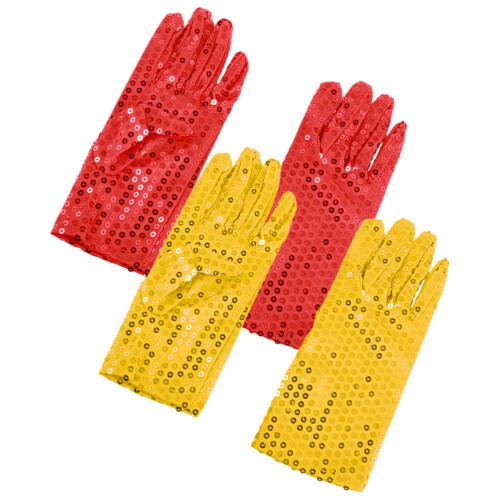 4Paires Et Sequins Couleurs Pour Fête 2