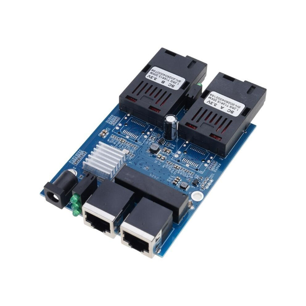 2G2e Ethernet Fiber Optical Media Converter Single Mode 2 Rj45 Utp And 2 10/100/1000M Gigabit Ethernet Switch 6935161561630