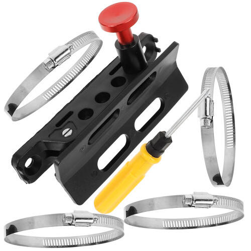 3Pièces Bracket Extincteur Auto Aluminium Noir Ergonomique Ajustable 2