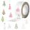 500Pcs/Roll Holiday Tree Stickers Durability PVC Cartoon Patterns Tablet Phone Notebook Decorative Labels 7