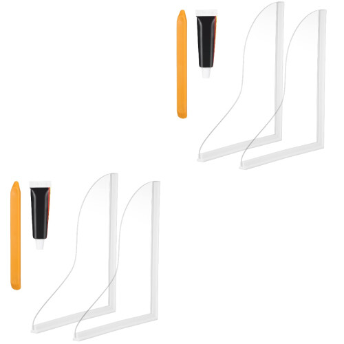 4Pièces Protection D'évier Transparent Pour Coin 2