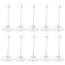30Pièces Support Simple Transparent Plastique Pour Exposition