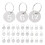 60Pcs Silver Metal Key Tags Numbered Id Labels Round Shape 3