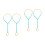 4Pièces Bracelet Mode Perles Colorées Et 6