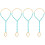 4Pièces Bracelet Mode Perles Colorées Et 4