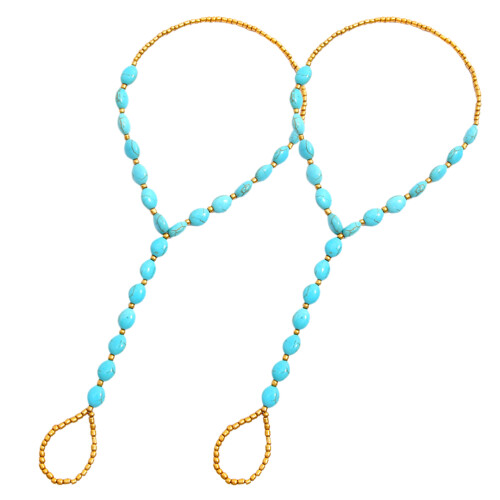 4Pièces Bracelet Mode Perles Colorées Et 2