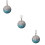 3Pièces Accessoires Auto Pendentif Strass Décor Suspendu 8