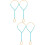 4Pièces Bracelet Mode Perles Colorées Et 9