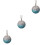 3Pièces Accessoires Auto Pendentif Strass Décor Suspendu 4