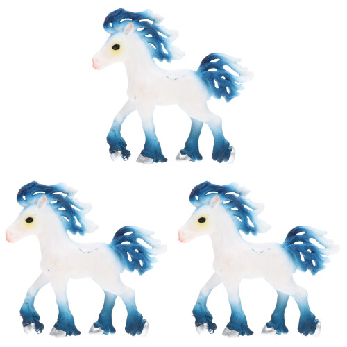 3Pièces Figurine Licorne Décor Maison Bureau 2