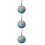 3Pièces Accessoires Auto Pendentif Strass Décor Suspendu 7