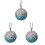 3Pièces Accessoires Auto Pendentif Strass Décor Suspendu 2