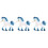 3Pièces Figurine Licorne Décor Maison Bureau 5