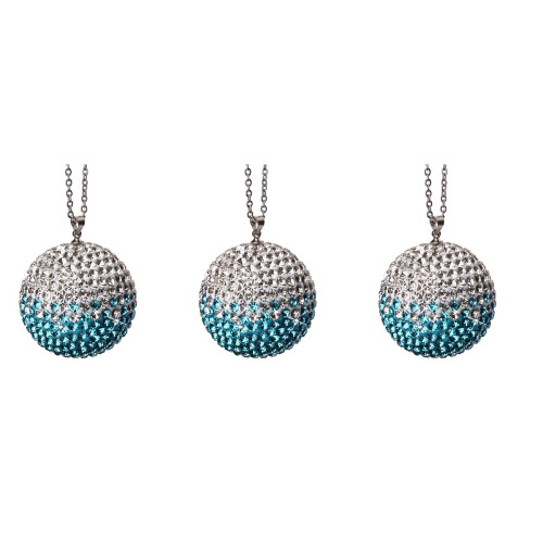 3Pièces Accessoires Auto Pendentif Strass Décor Suspendu 2