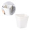 2Pcs Mini Hanging Basket White Plastic Storage Case for Sundries 1