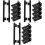 3Ensembles Slides Clavier Acier Noir Montage Durable 5