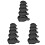 15Pcs Black PP Plastic Weighing Dish for Home Use Stackable Scale Tray 4