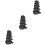 15Pcs Black PP Plastic Weighing Dish for Home Use Stackable Scale Tray 7