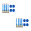 8Pièces Attaches Charge Sangles Boucle Métallique 8