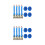 8Pièces Attaches Charge Sangles Boucle Métallique 3