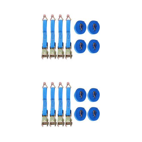 8Pièces Attaches Charge Sangles Boucle Métallique 2