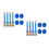 8Pièces Attaches Charge Sangles Boucle Métallique 7