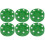 6Pièces Palets Hockey Recyclables Vert Pour 6