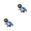 2Pièces Déboucheur Bleu Pour Wc Lavabo Canalisations 4