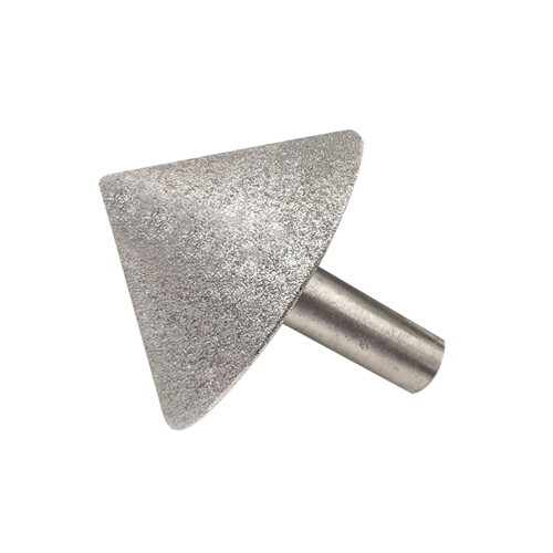 2Pcs Silver Alloy Grinding Head for Jade Glass Stone Chamfering