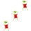 3Pcs Assorted Color Plastic Skeleton Toys Funny Wind Up Party Decor 7