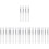 24Pcs Transparent Silicone Lip Brush Set with Lid for Precise Makeup 3