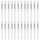 24Pcs Transparent Silicone Lip Brush Set with Lid for Precise Makeup 2