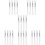 24Pcs Transparent Silicone Lip Brush Set with Lid for Precise Makeup 11