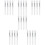24Pcs Transparent Silicone Lip Brush Set with Lid for Precise Makeup 10